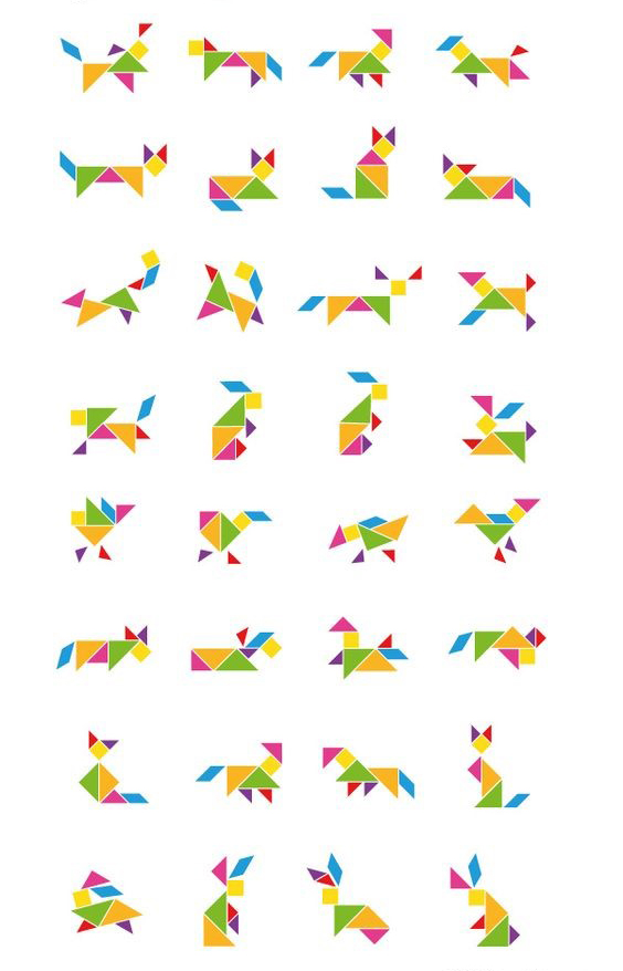 tangram animales
